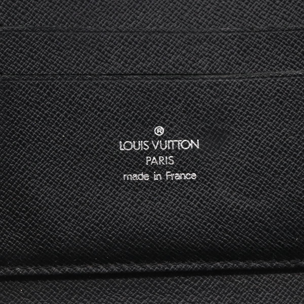 Louis Vuitton Organizer De Voyage Travel Wallet Leather Black Leather Wallets Accessory