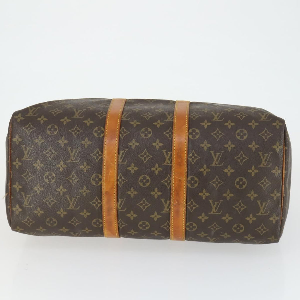 Louis Vuitton Keepall Bag Monogram Canvas Brown Canvas Travel Bag
