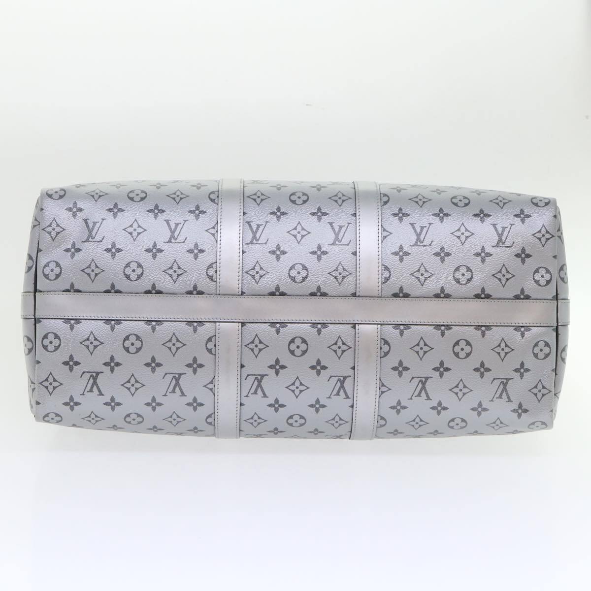 Louis Vuitton Keepall Bandouliere Bag Monogram Eclipse Split Canvas Black Canvas Bag