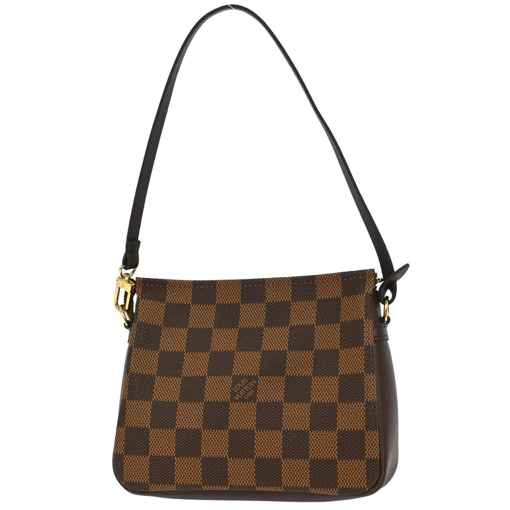 Louis Vuitton Trousse Make Up Bag Damier Canvas Brown Canvas Handbag