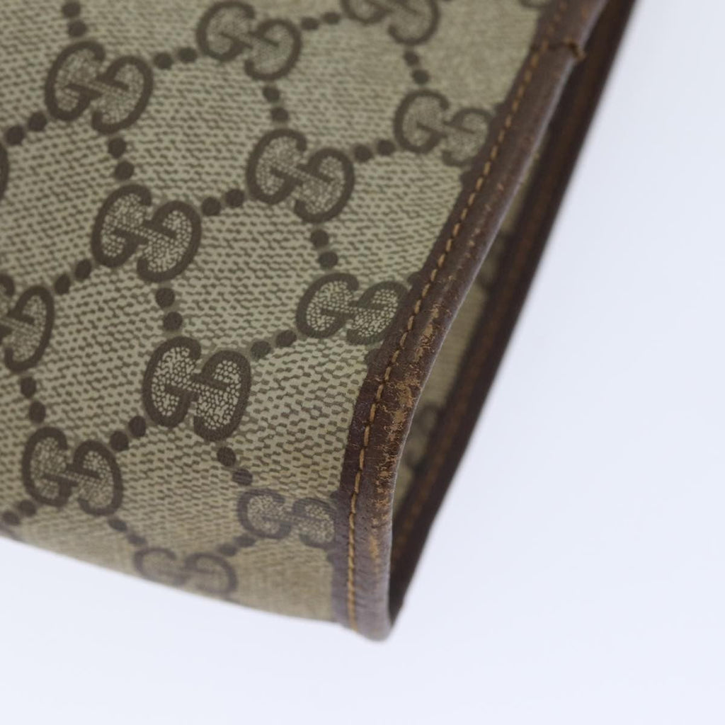 Gucci Gg Supreme Clutch Bag Pvc Beige Pvc Clutche & Pouche Bag (Pre-Owned)