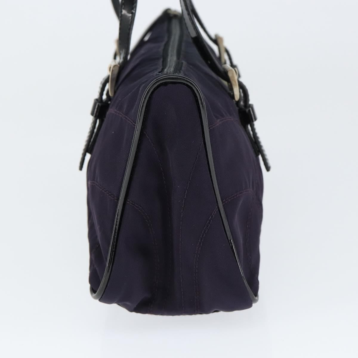 Prada Baguette Shoulder Bag Quilted Tessuto With Leather Purple Nylon Shoulder Bag Bag