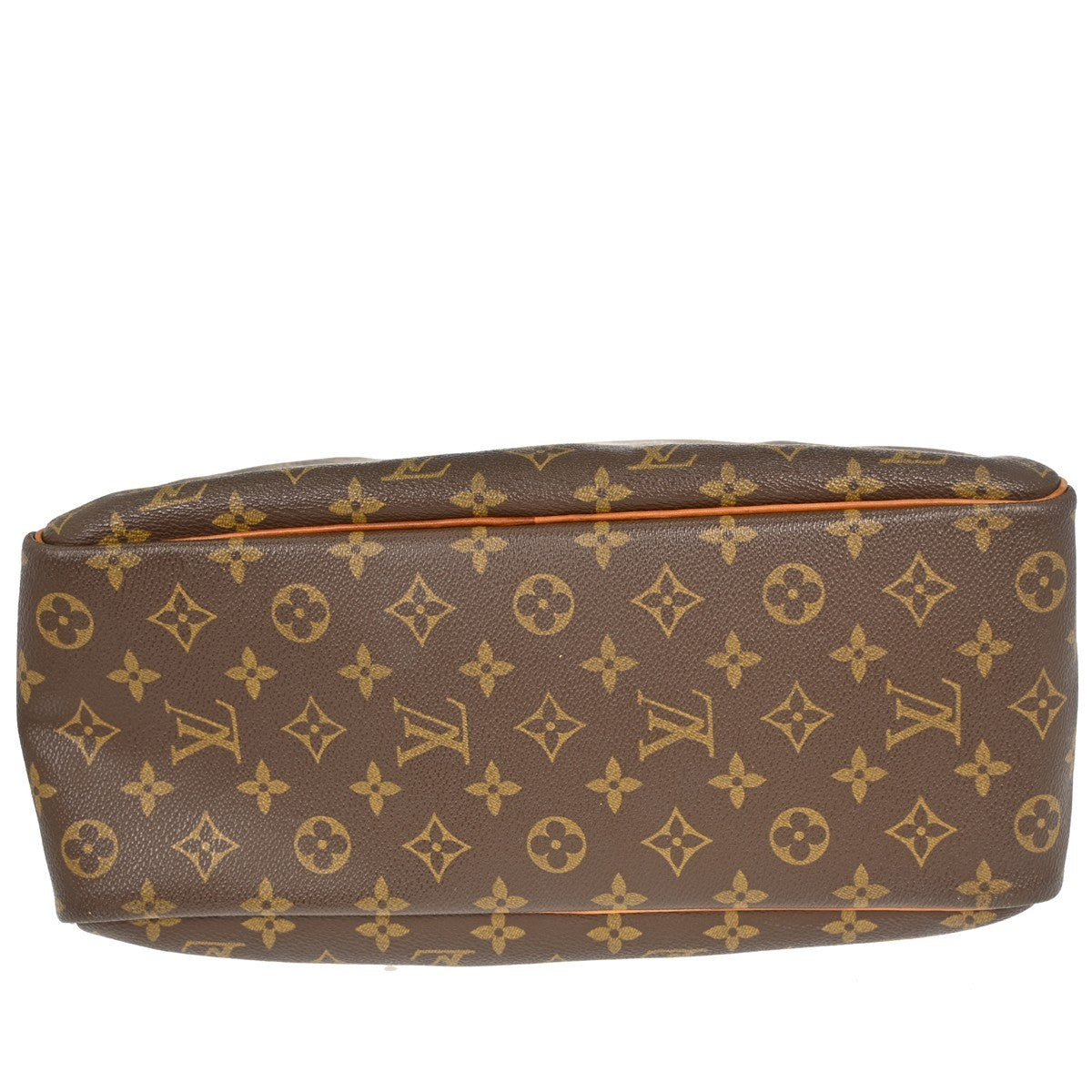 Louis Vuitton Deauville Handbag Monogram Canvas Brown Canvas Handbag