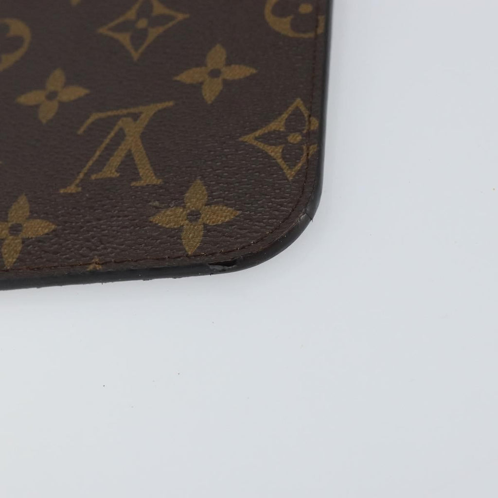 Louis Vuitton Neverfull Pochette Monogram Canvas Brown Canvas Clutche & Pouche Bag