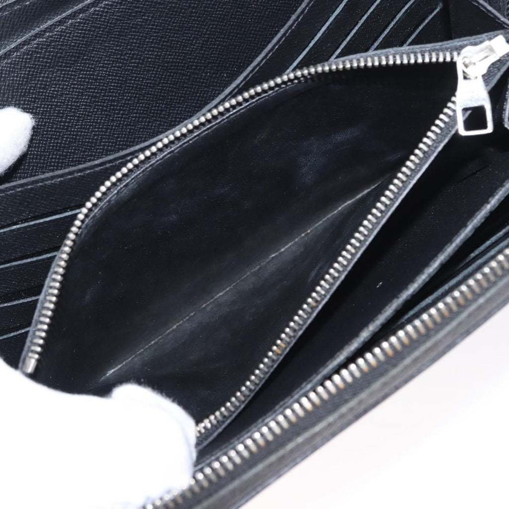 Louis Vuitton Zippy Xl Taiga Leather Black Leather Wallets Accessory