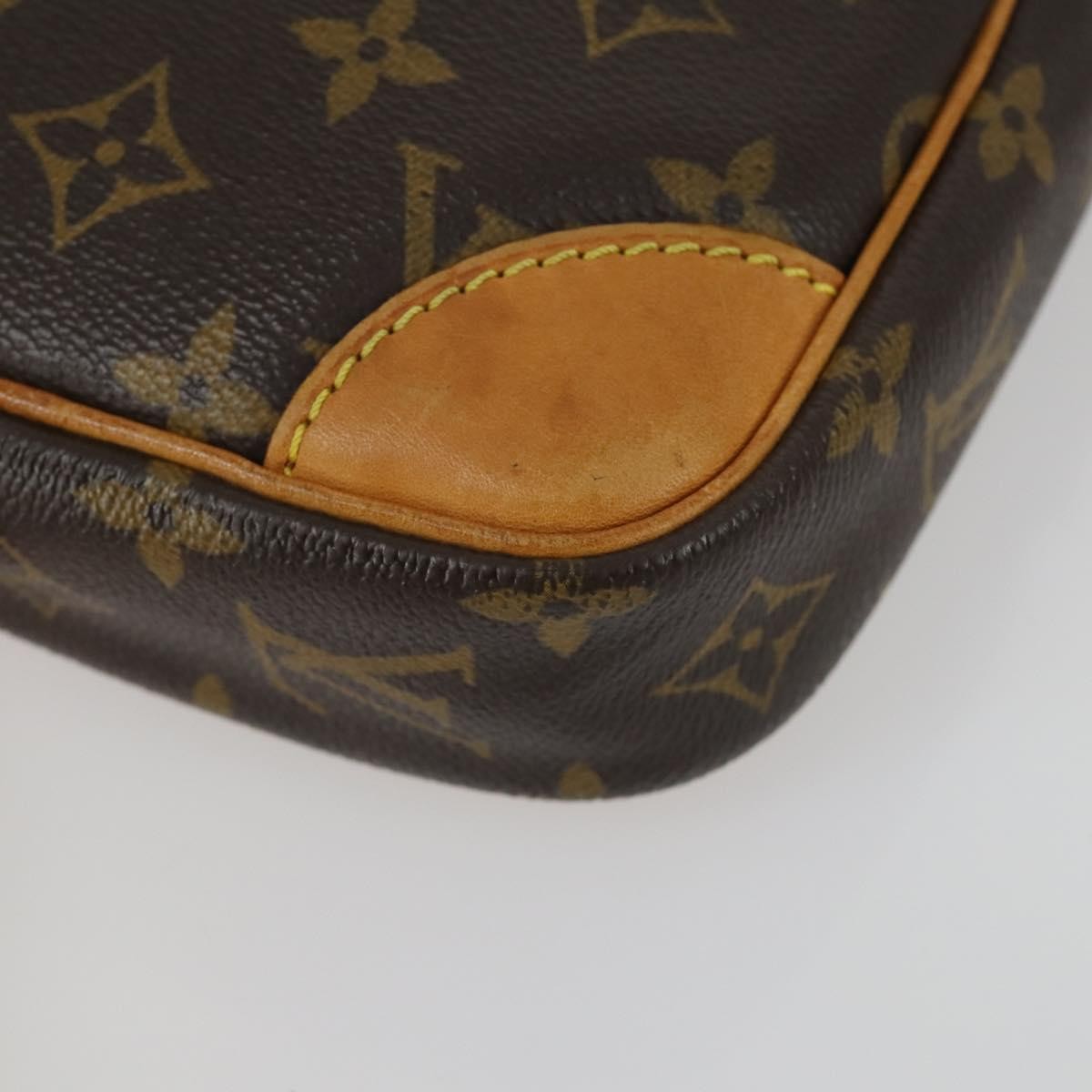Louis Vuitton Danube Handbag Monogram Canvas Brown Canvas Shoulder Bag