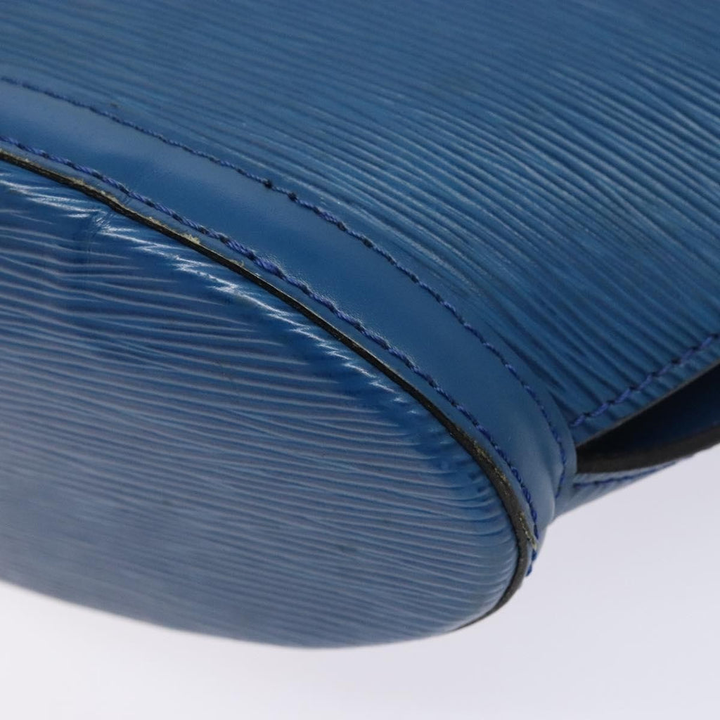 Louis Vuitton Saint Jacques Handbag Epi Leather Blue Leather Shoulder Bag