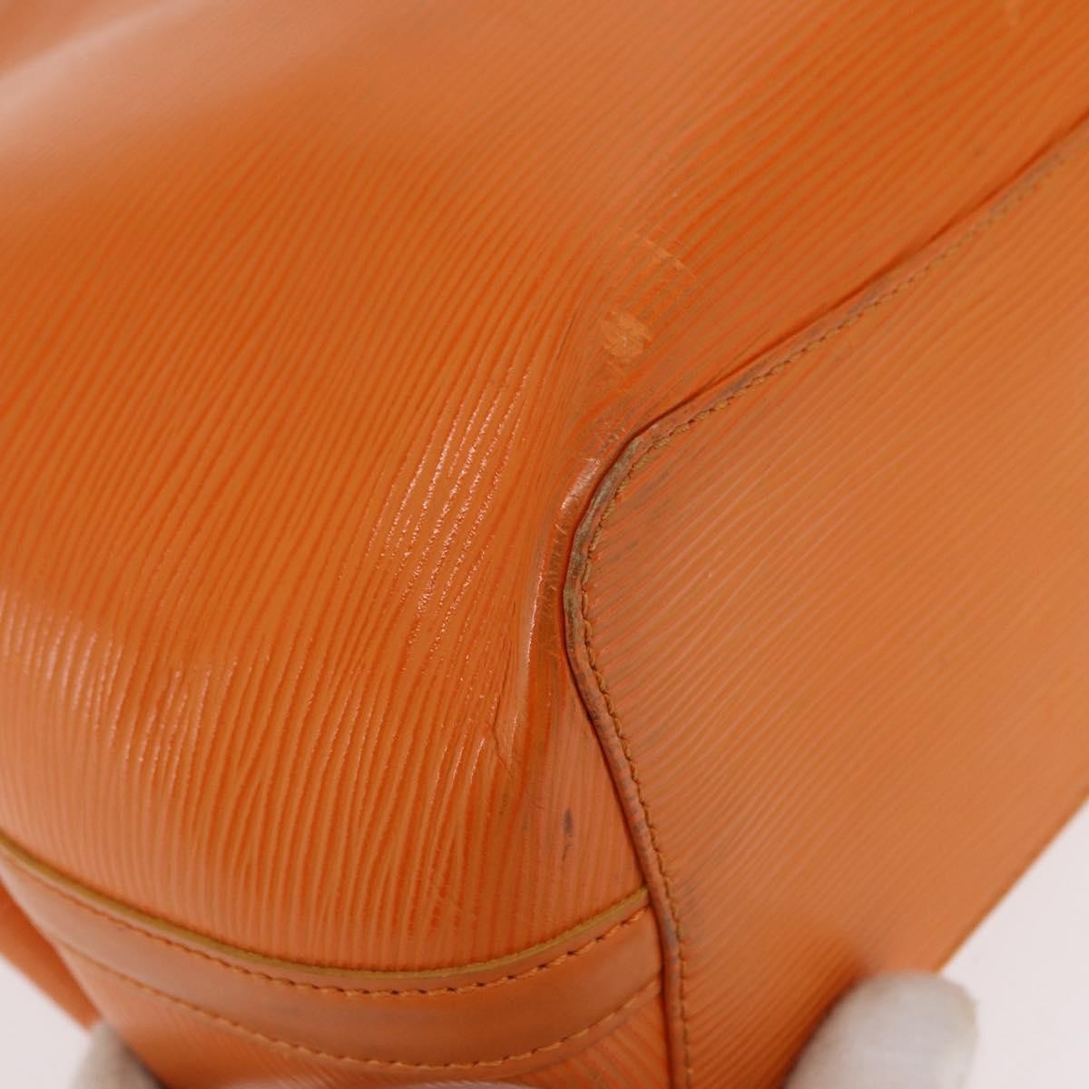Louis Vuitton Mandara Handbag Epi Leather Orange Leather Shoulder Bag