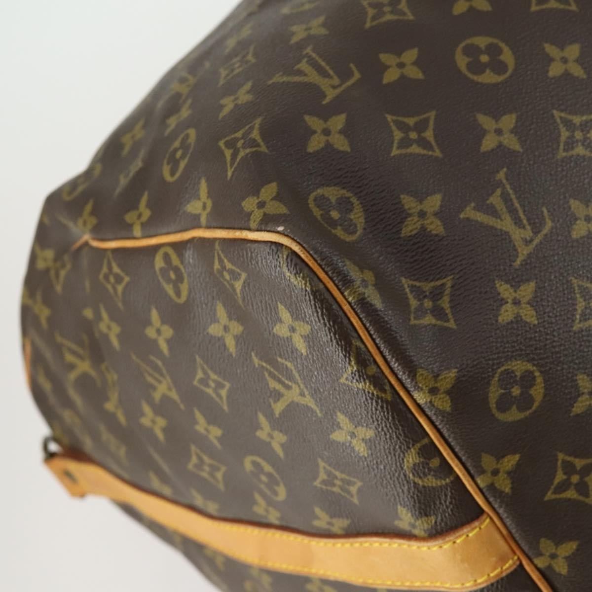 Louis Vuitton Keepall Bandouliere Bag Monogram Canvas Brown Canvas Travel Bag