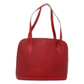 Louis Vuitton Lussac Handbag Epi Leather Red Leather Shoulder Bag