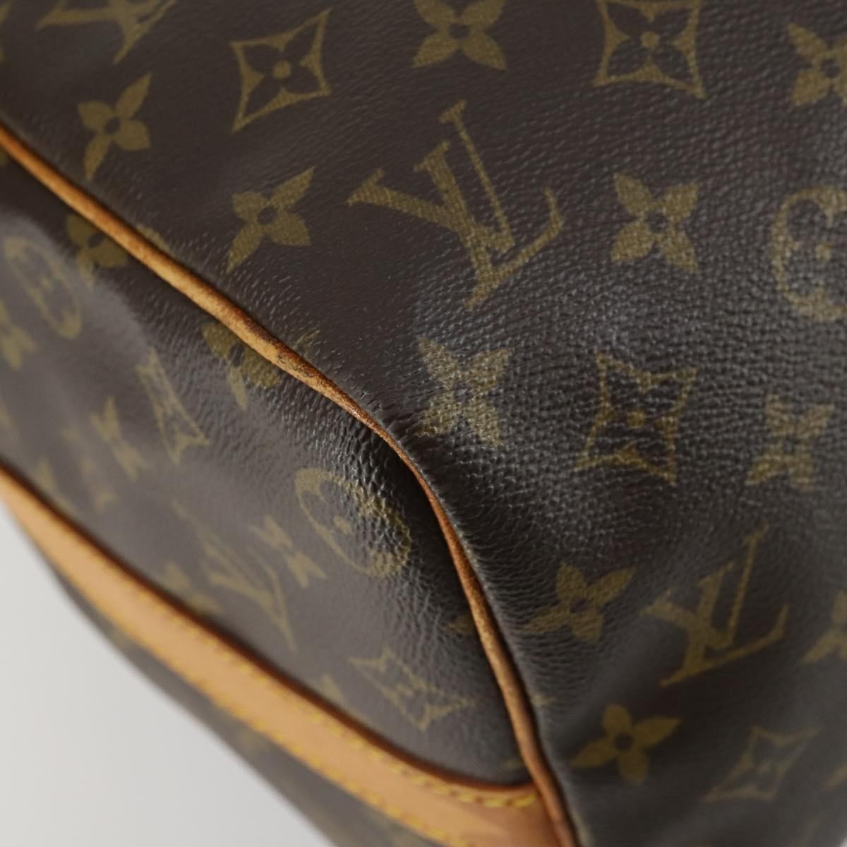 Louis Vuitton Keepall Bandouliere Bag Monogram Canvas Brown Canvas Travel Bag