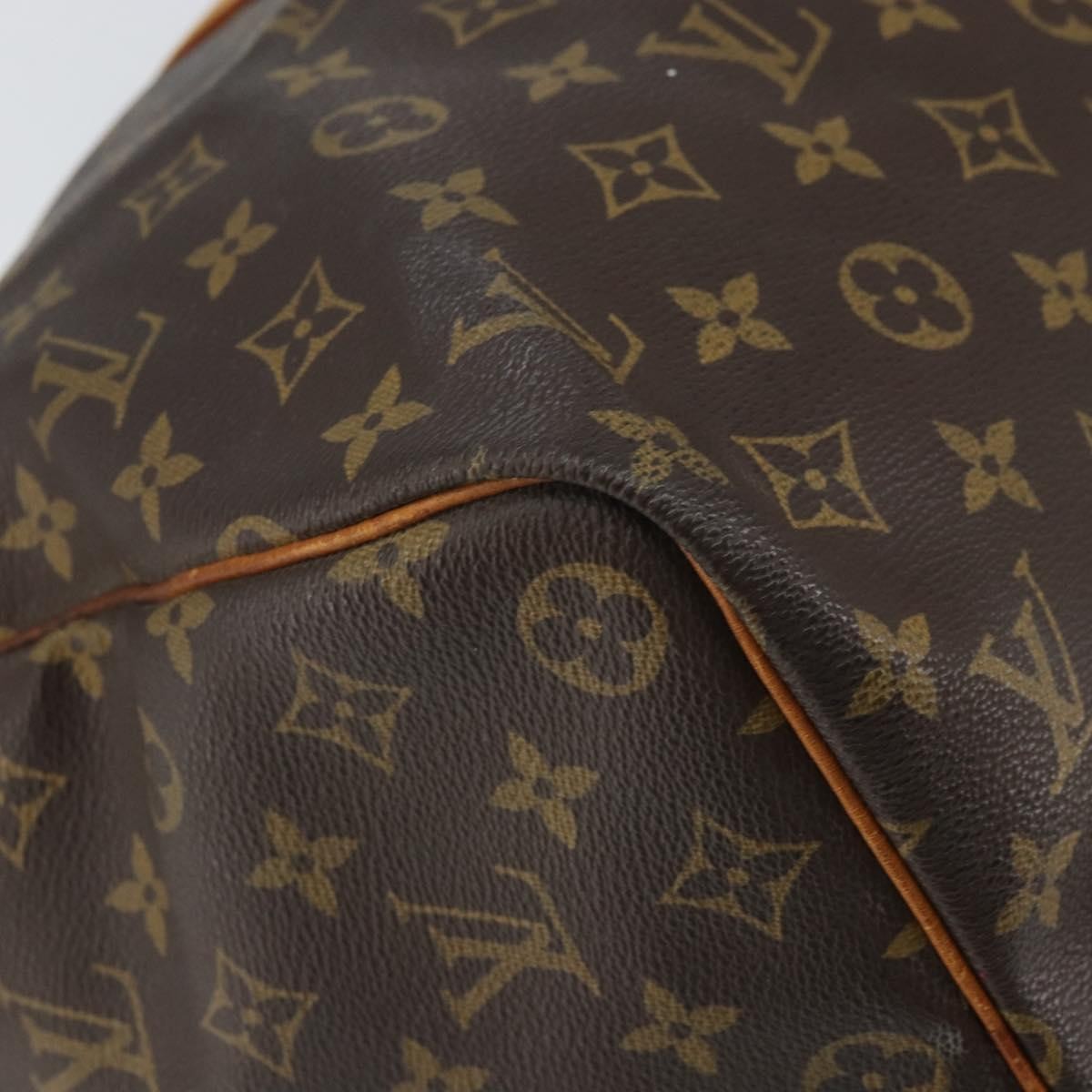 Louis Vuitton Keepall Bag Monogram Canvas Brown Canvas Travel Bag
