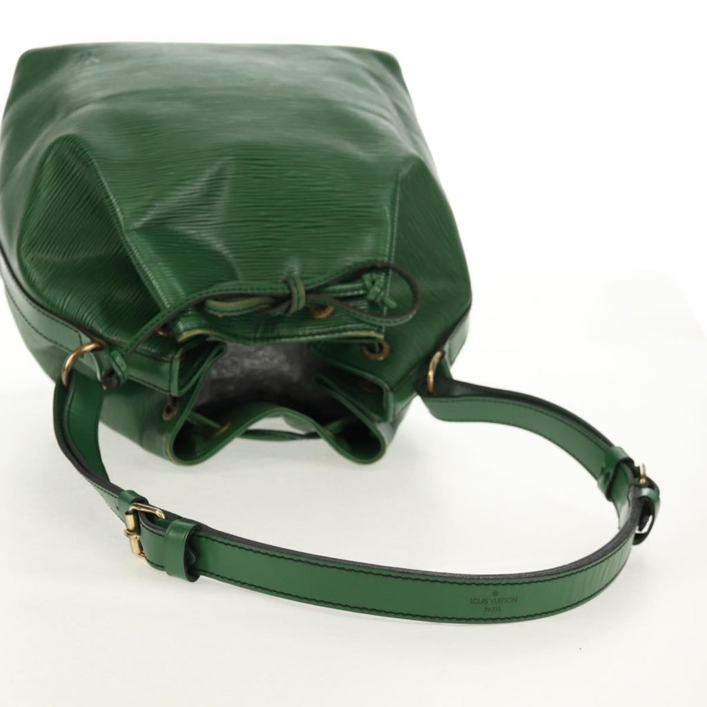 Louis Vuitton Petit Noe Handbag Epi Leather Green Leather Shoulder Bag