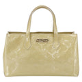 Louis Vuitton Wilshire Handbag Monogram Vernis Beige Patent_Leather Handbag