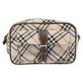 Burberry Nova Check Blue Label Nylon Beige Nylon Shoulder Bag