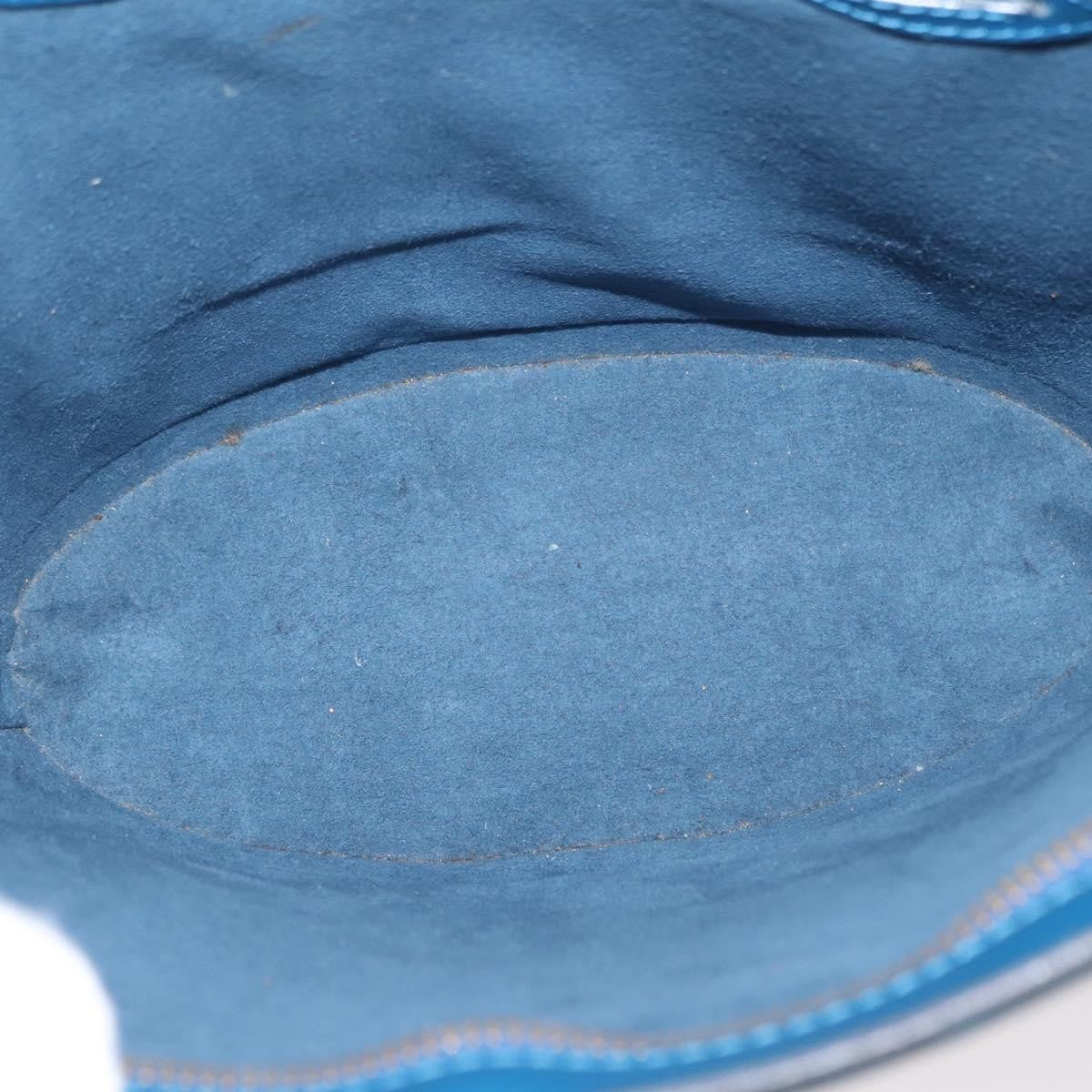 Louis Vuitton Saint Jacques Handbag Epi Leather Blue Leather Shoulder Bag