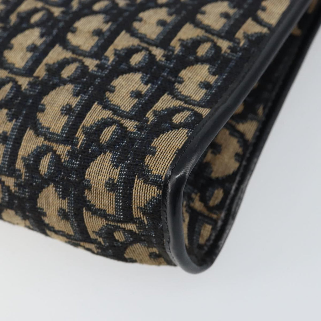 Christian Dior Vintage Trotter Shoulder Bag Canvas Navy Canvas Shoulder Bag Bag (Pre-Owned)