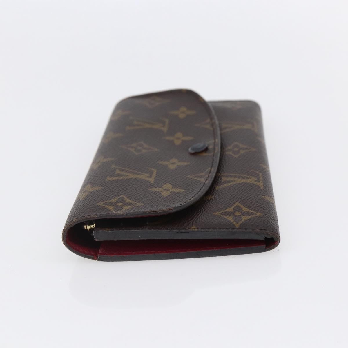 Louis Vuitton Emilie Wallet Monogram Canvas Brown Canvas Wallets Accessory