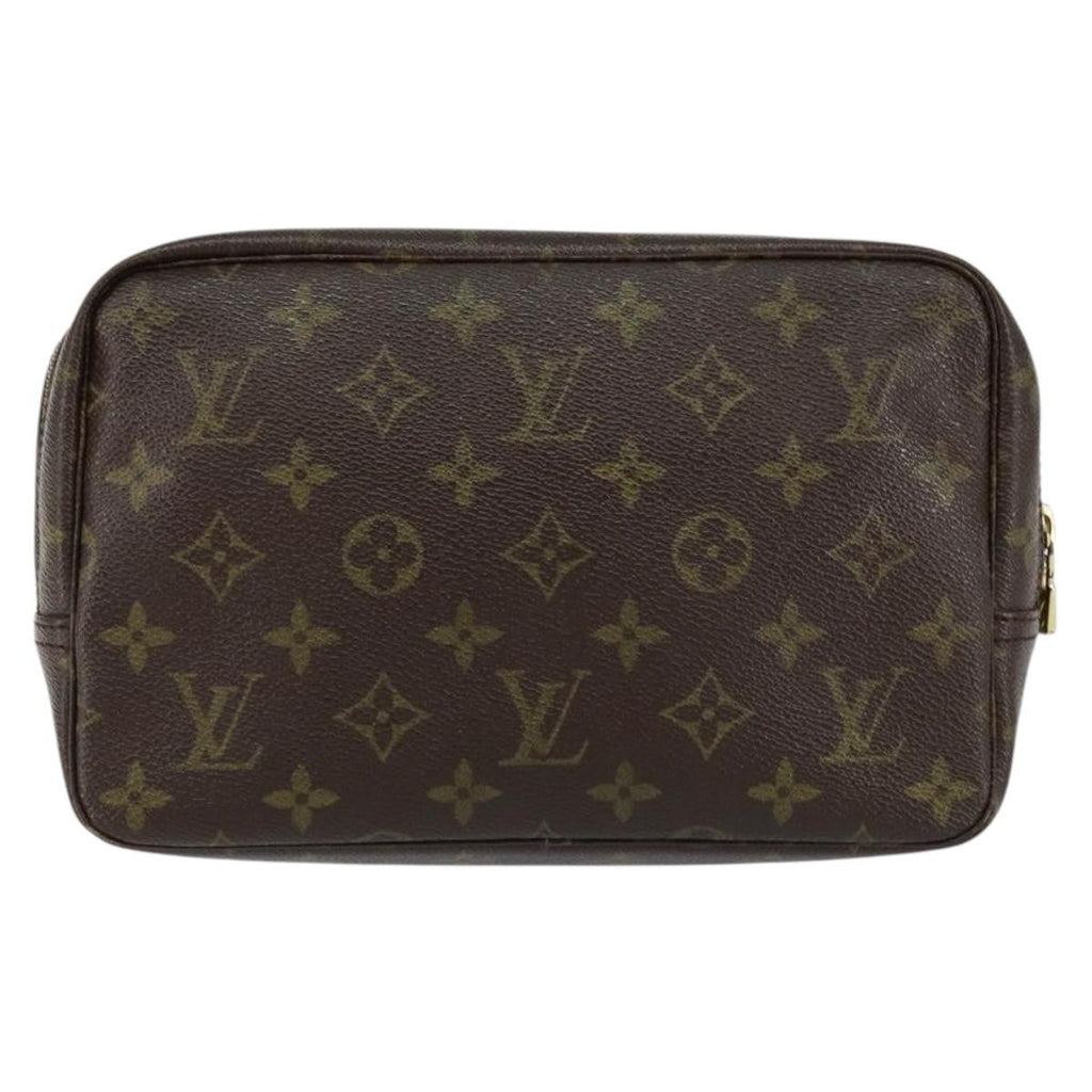 Louis Vuitton Trousse Toiletry Pouch Monogram Canvas Brown Canvas Toiletry Case Accessory