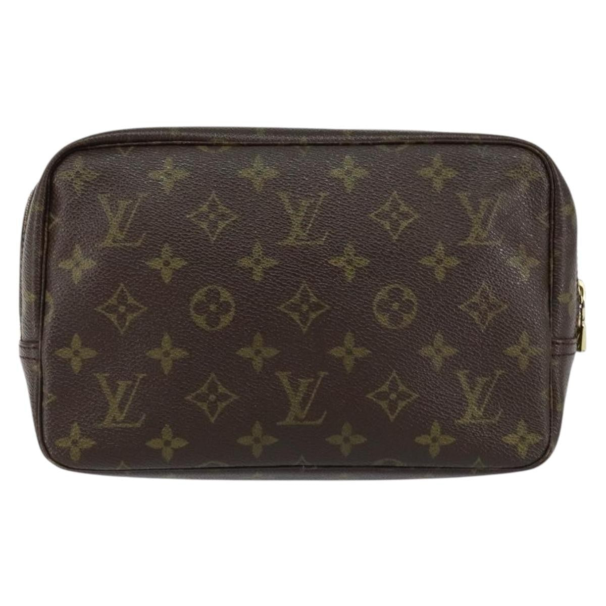 Louis Vuitton Trousse Toiletry Pouch Monogram Canvas Brown Canvas Toiletry Case Accessory