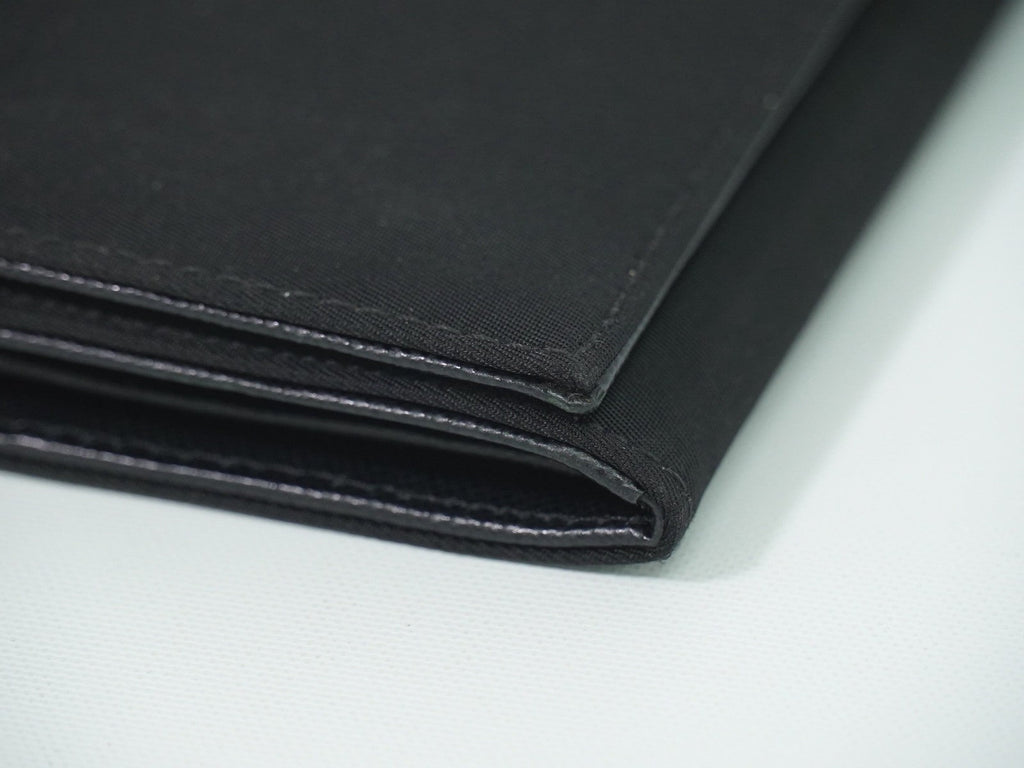 Prada Continental Wallet Tessuto Black Nylon Wallets Accessory