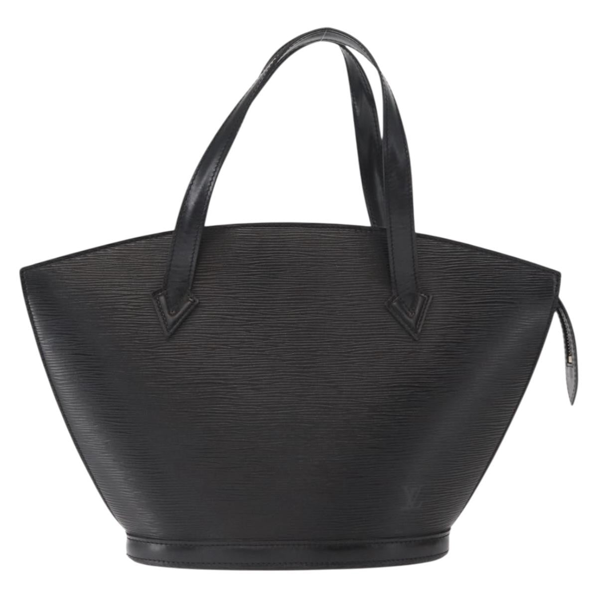 Louis Vuitton Saint Jacques Handbag Epi Leather Black Leather Handbag