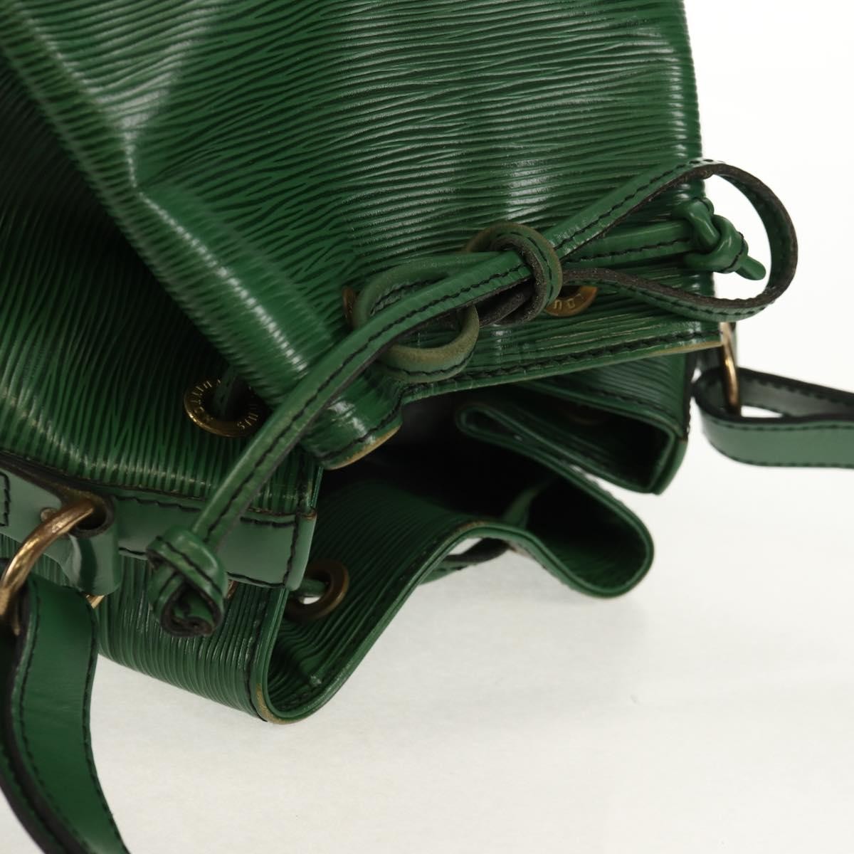 Louis Vuitton Petit Noe Handbag Epi Leather Green Leather Shoulder Bag