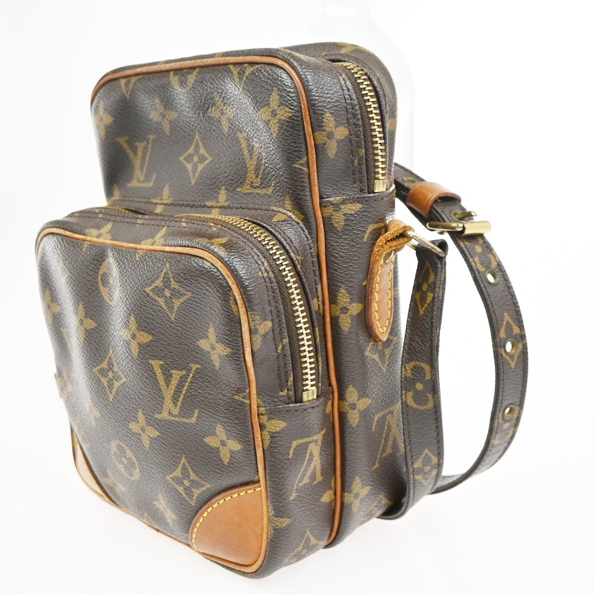 Louis Vuitton Amazone Bag Monogram Canvas Brown Canvas Shoulder Bag