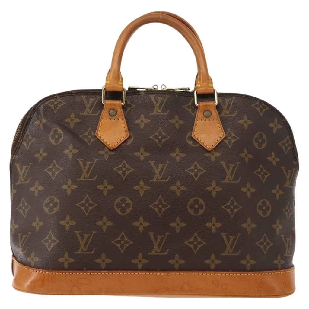 Louis Vuitton Vintage Alma Handbag Monogram Canvas Brown Canvas Handbag