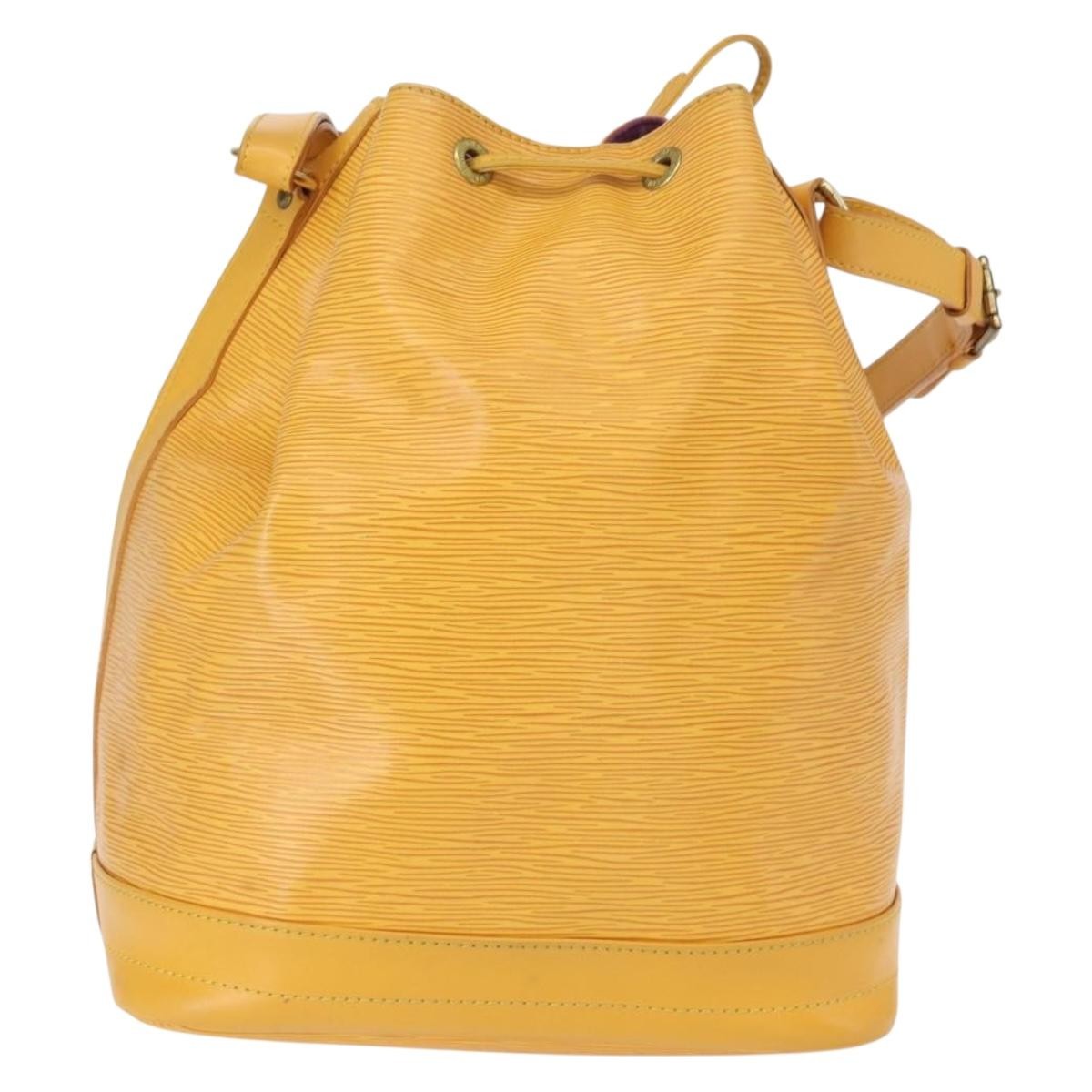Louis Vuitton Noe Handbag Epi Leather Yellow Leather Shoulder Bag