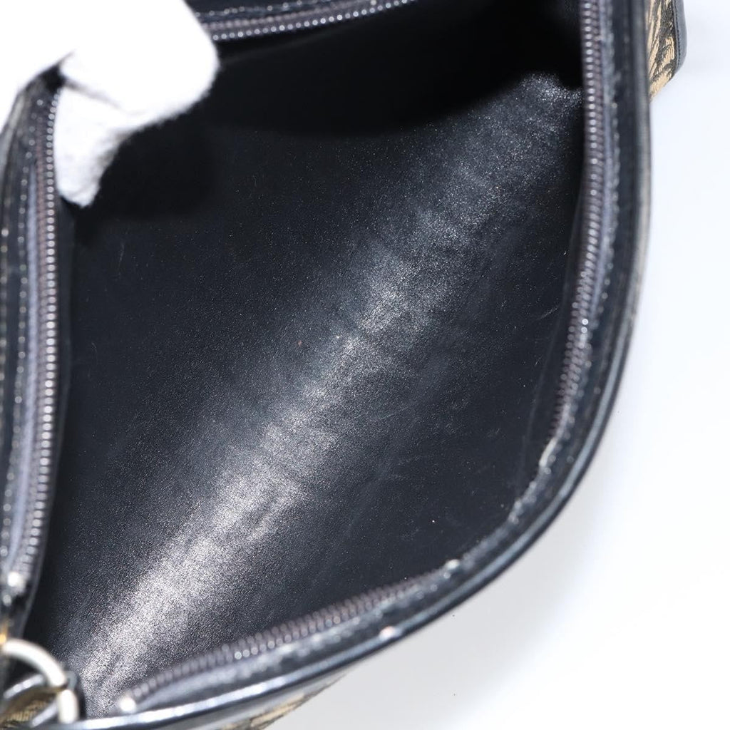 Christian Dior Vintage Trotter Shoulder Bag Canvas Navy Canvas Shoulder Bag Bag (Pre-Owned)