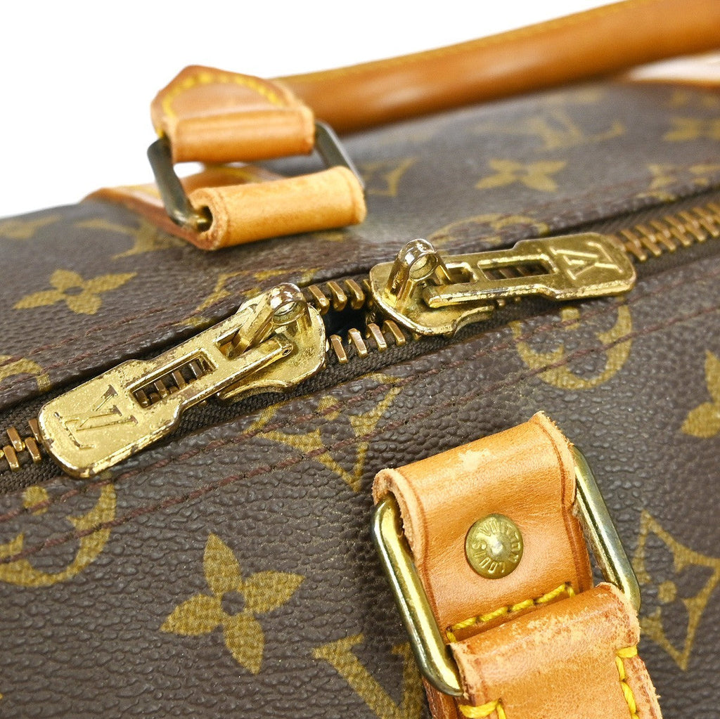 Louis Vuitton Keepall Bag Monogram Canvas Brown Canvas Travel Bag