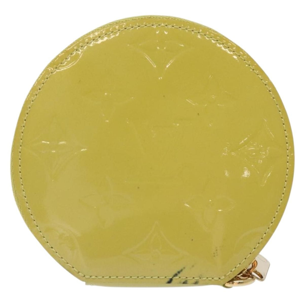 Louis Vuitton Boite Chapeau Coin Purse Monogram Vernis Beige Patent_Leather Wallets Accessory