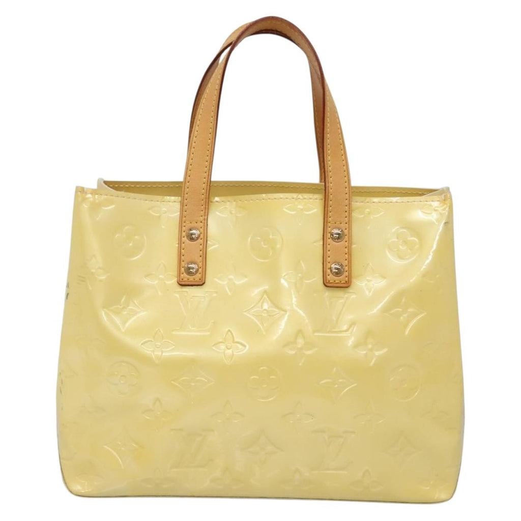 Louis Vuitton Reade Handbag Monogram Vernis Ecru Patent_Leather Bag