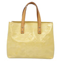 Louis Vuitton Reade Handbag Monogram Vernis Ecru Patent_Leather Bag