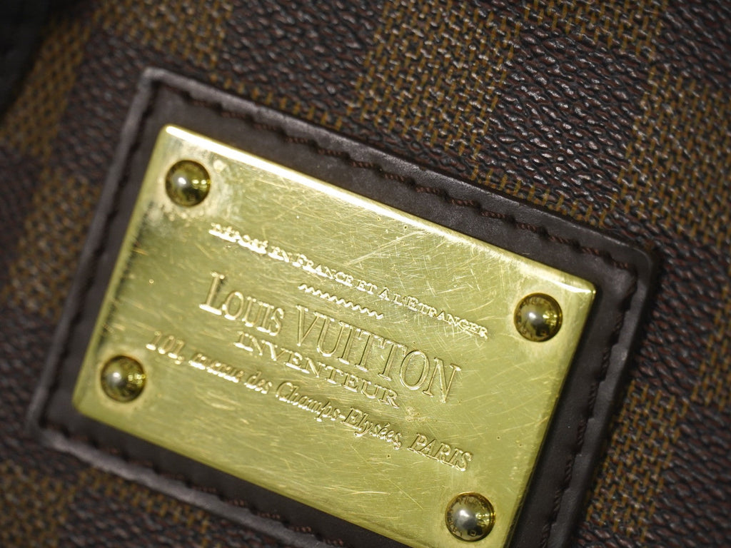Louis Vuitton Hampstead Handbag Damier Brown Canvas Tote Bag
