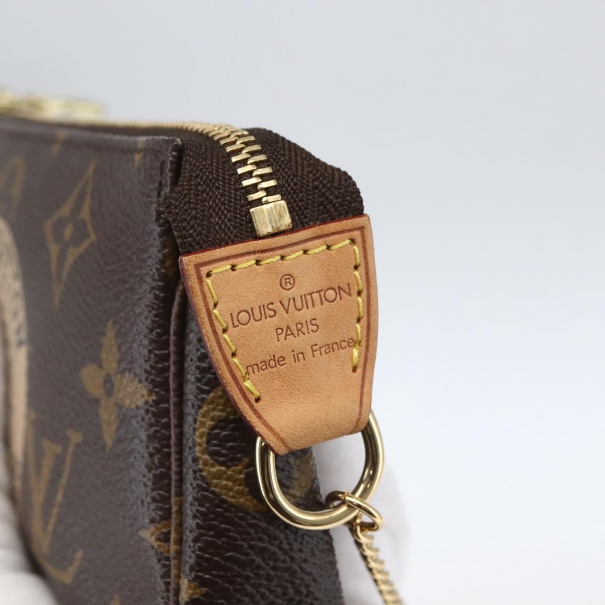 Louis Vuitton Pochette Accessoires Limited Edition Monogram Trunk Brown Canvas Clutche & Pouche Bag