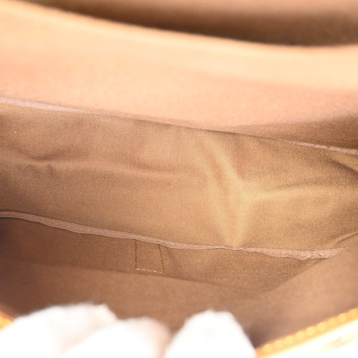 Louis Vuitton Saumur Handbag Monogram Canvas Brown Canvas Shoulder Bag
