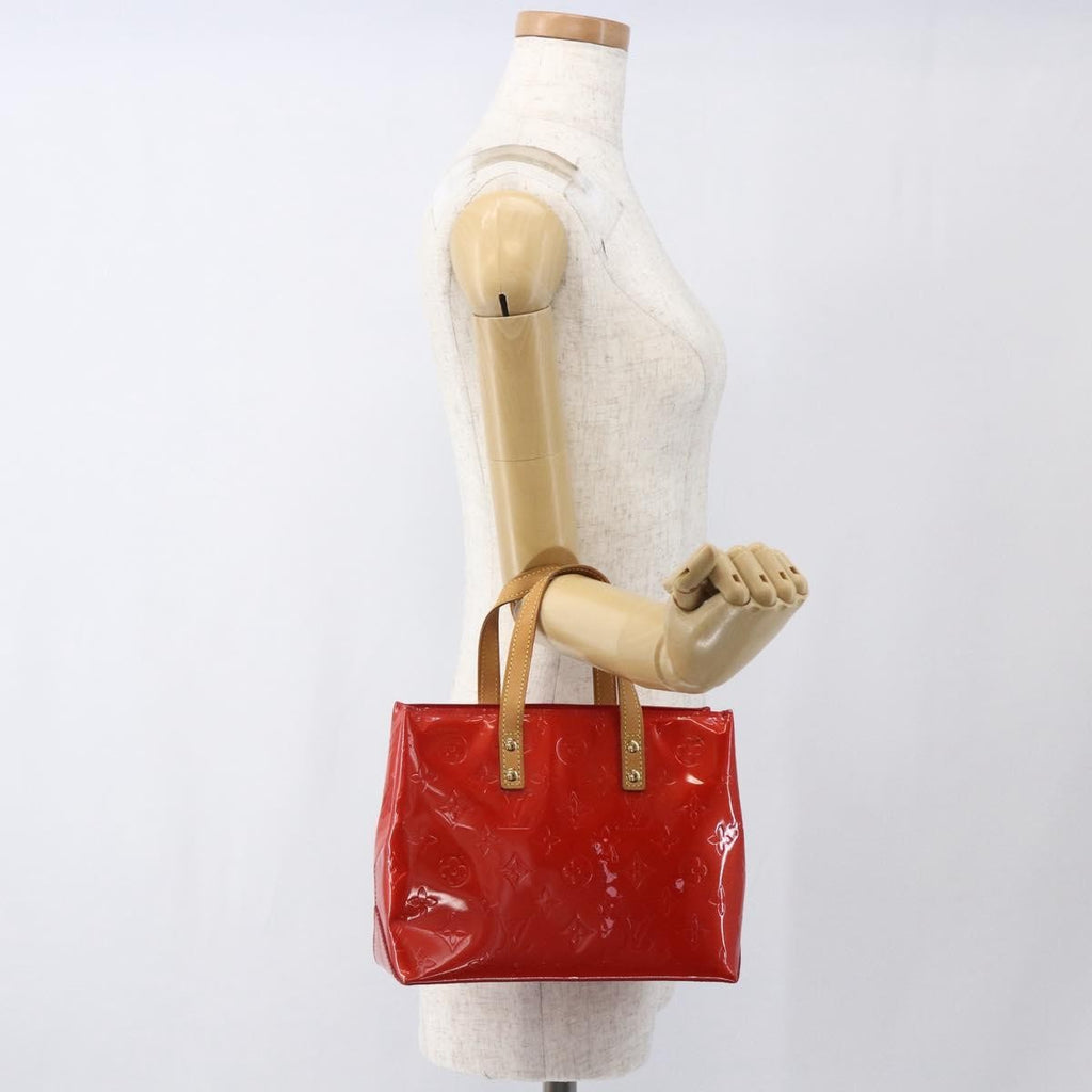 Louis Vuitton Reade Handbag Monogram Vernis Red Patent_Leather Handbag