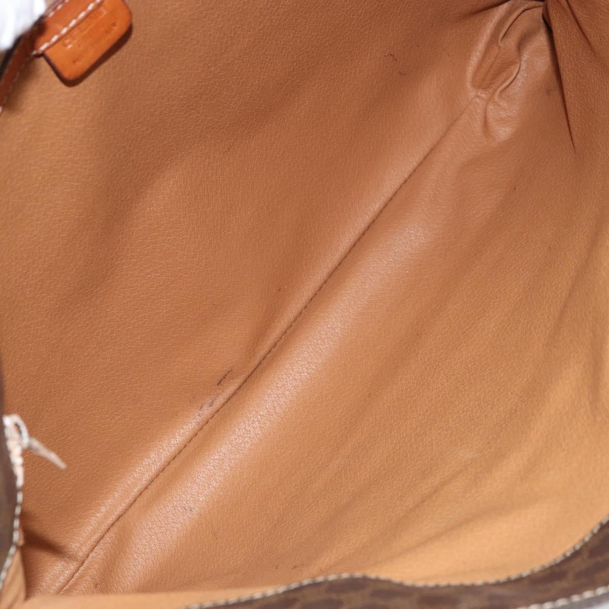 Celine Vintage Macadam Tote Bag Canvas Brown Canvas Tote Bag Bag