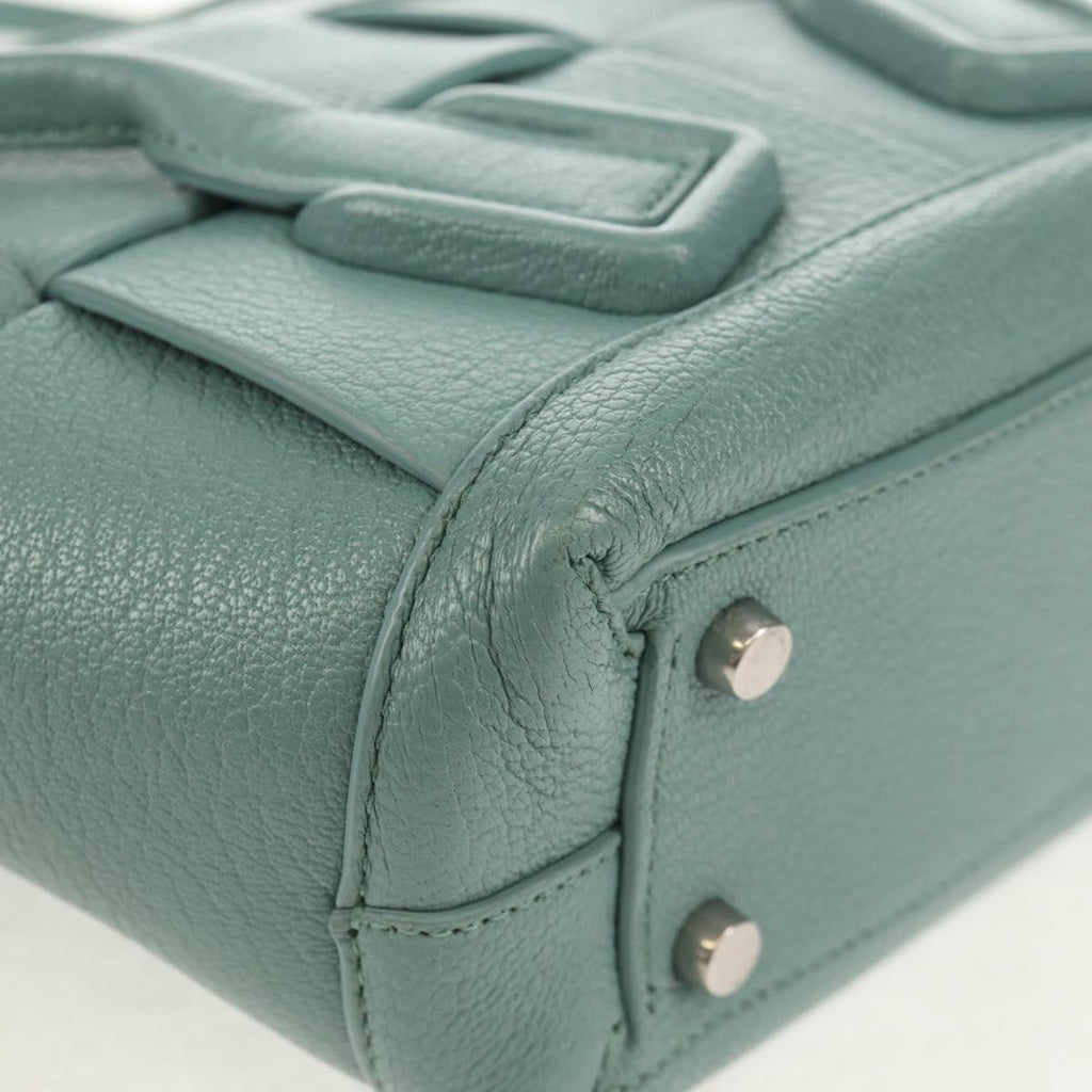 Bottega Veneta Arco Bag Maxi Intrecciato Leather Green Leather Handbag