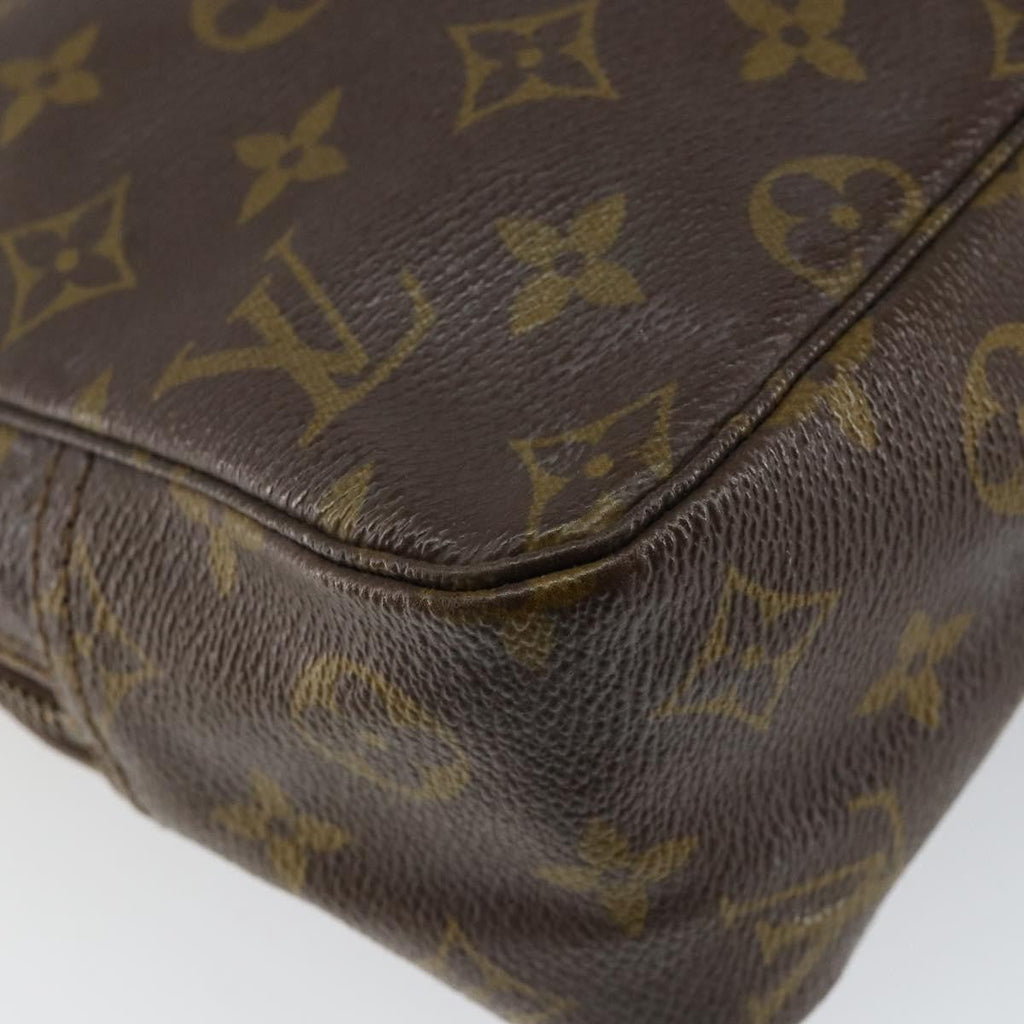 Louis Vuitton Trousse Toiletry Pouch Monogram Canvas Brown Canvas Toiletry Case Accessory