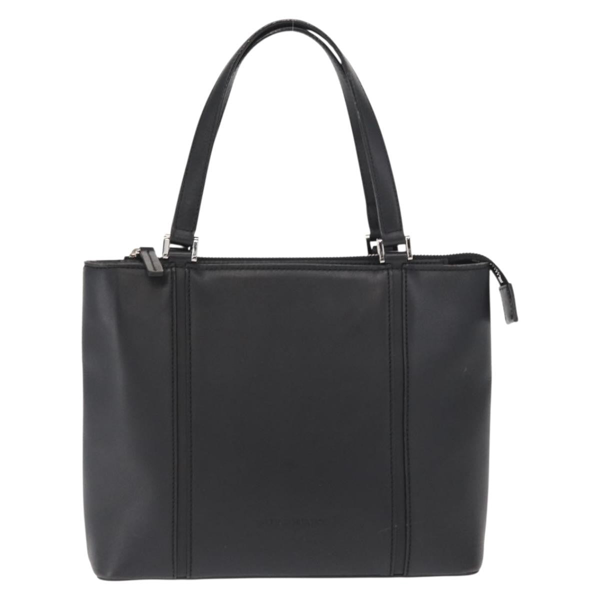 Burberry Vintage Handbag Leather Black Leather Handbag