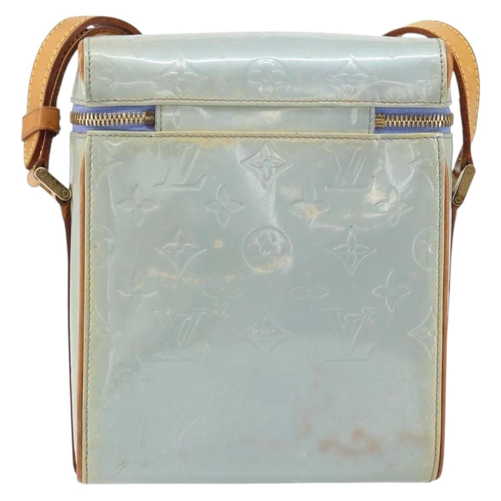 Louis Vuitton Sullivan Handbag Monogram Vernis Gray Patent_Leather Shoulder Bag