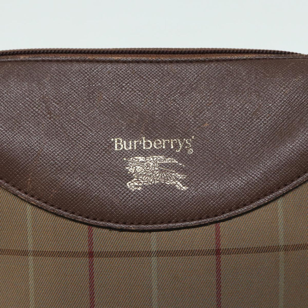 Burberry Nova Check Shoulder Bag Canvas And Leather Beige Canvas Shoulder Bag