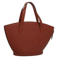 Louis Vuitton Saint Jacques Handbag Epi Leather Brown Leather Handbag