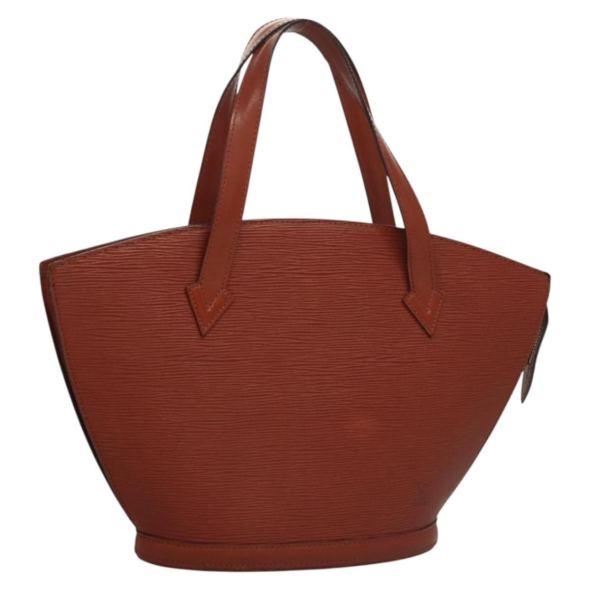 Louis Vuitton Saint Jacques Handbag Epi Leather Brown Leather Handbag