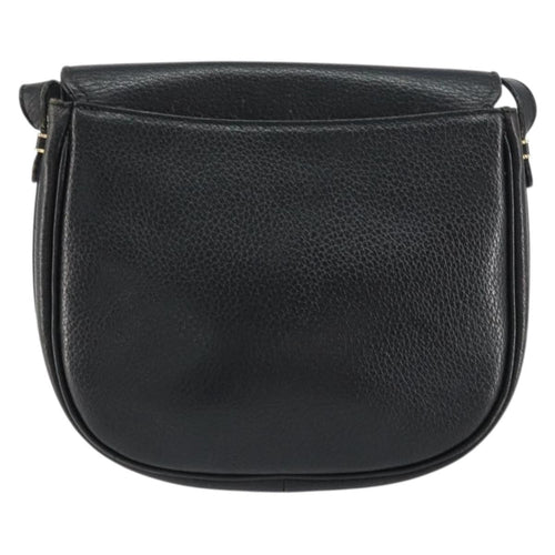Burberry Vintage Shoulder Bag Leather Black Leather Shoulder Bag
