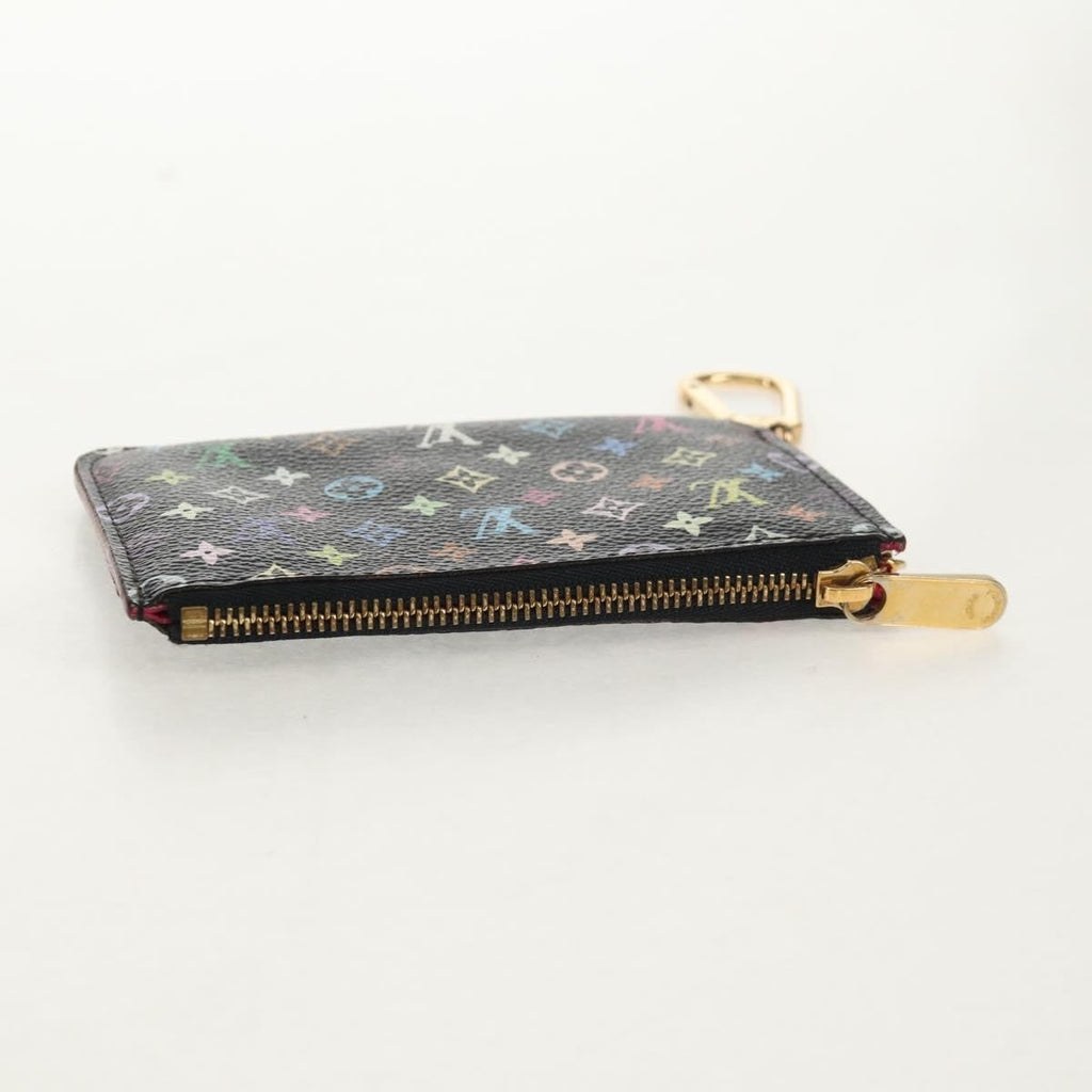 Louis Vuitton Pochette Clés Nm Monogram Multicolor Canvas Black Canvas Wallets Accessory