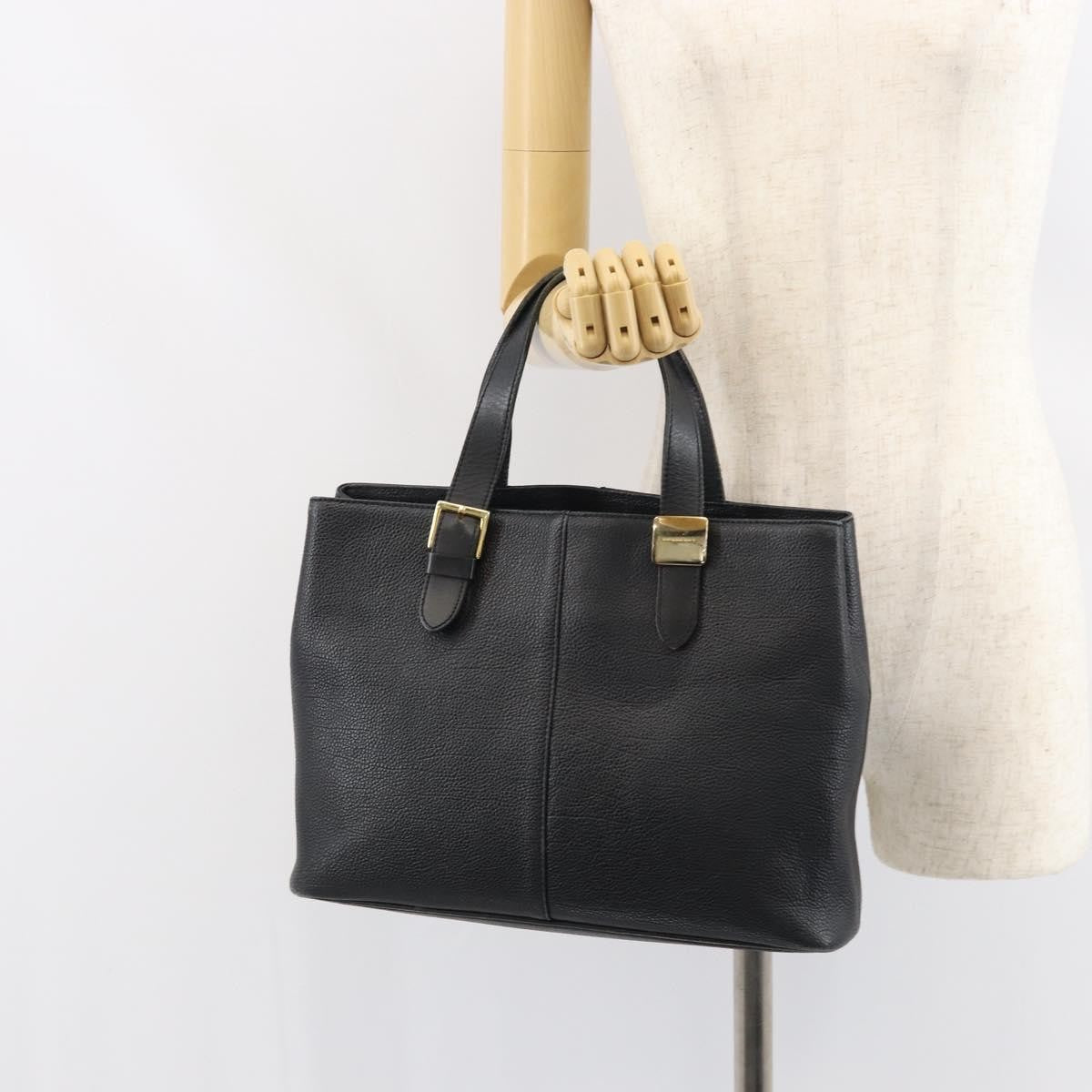 Burberry Vintage Handbag Leather Black Leather Handbag